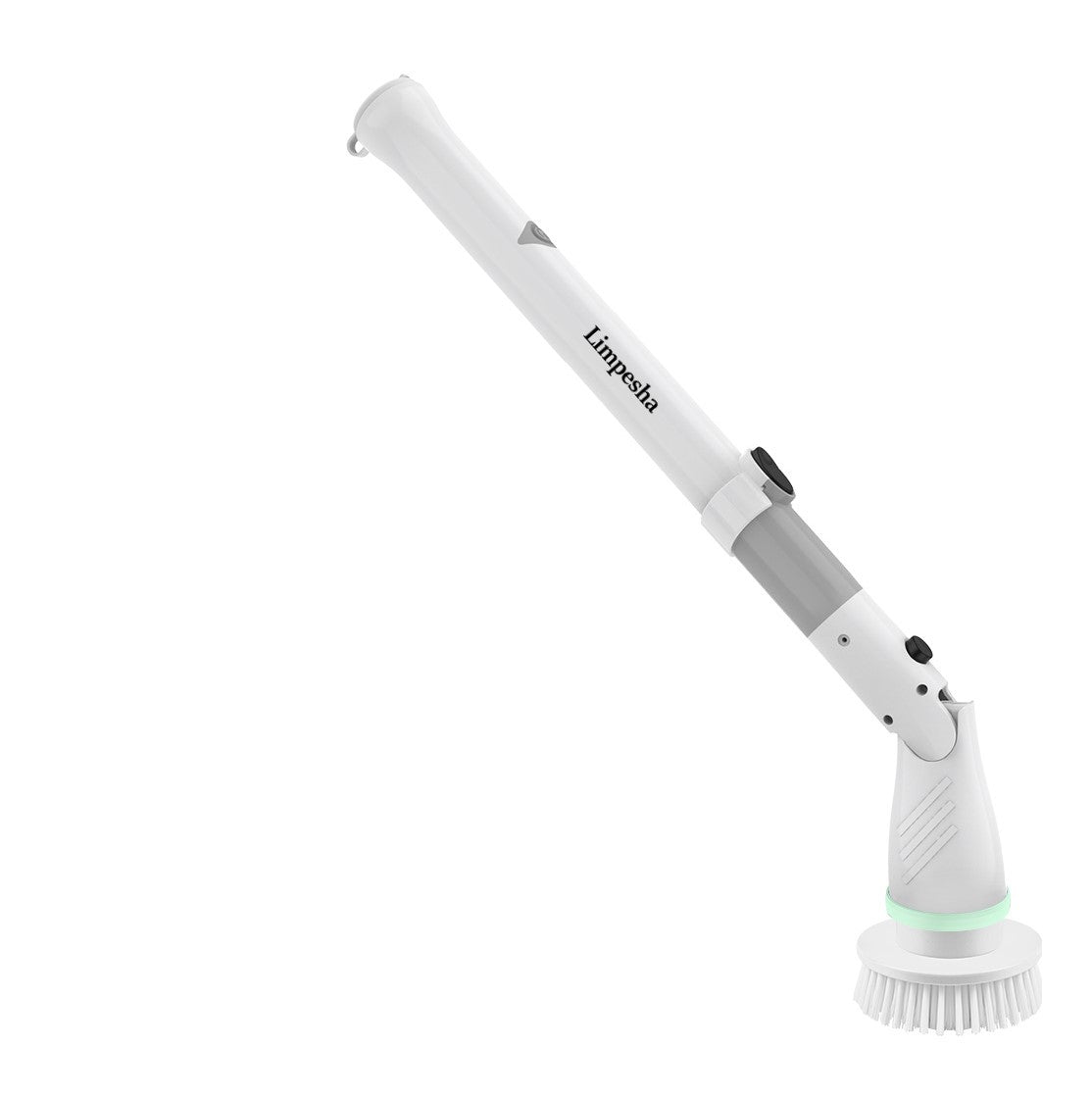 Limpesha Electric Spin Scrubber, Power Brush Floor Scrubber with Adjustable Extension Arm and 4 Replaceable Bathroom Cleaning Brush Heads