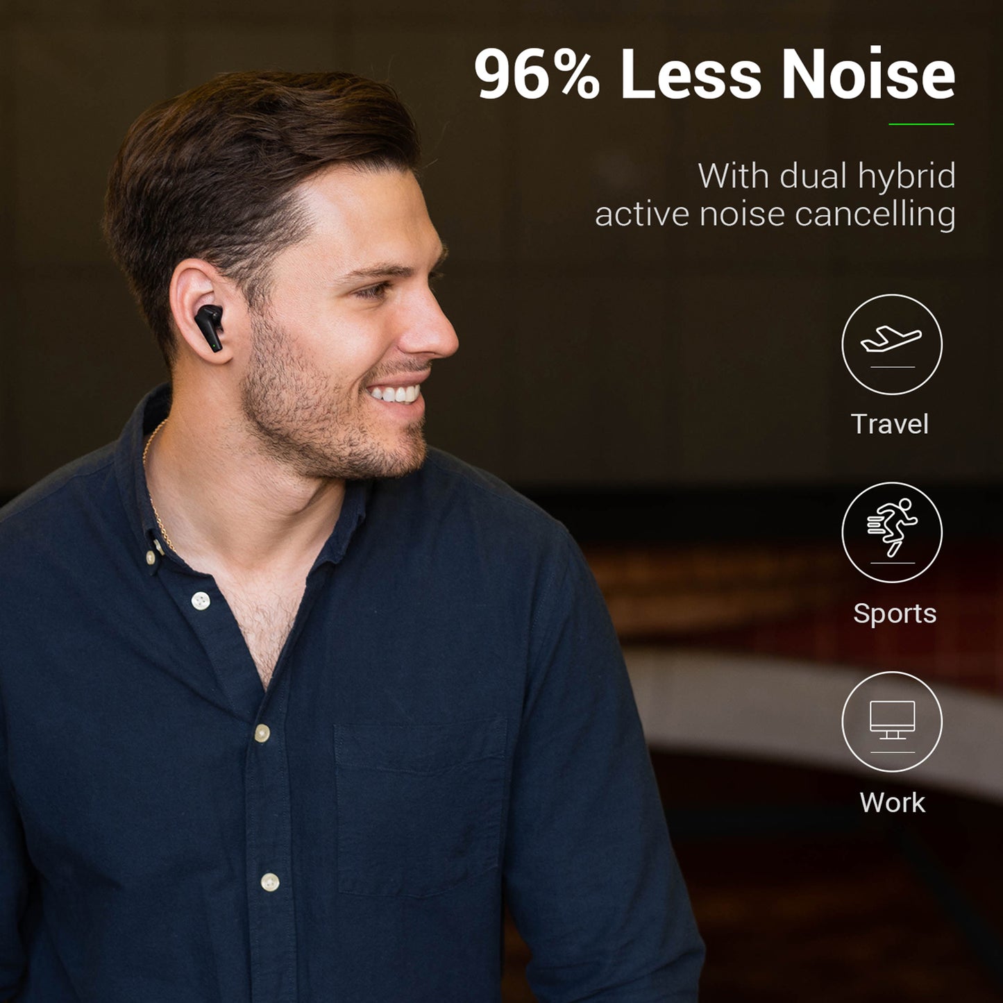 ÉCOUTEURS SANS FIL BLUETOOTH À RÉDUCTION ACTIVE DU BRUIT COWIN APEX ELITE