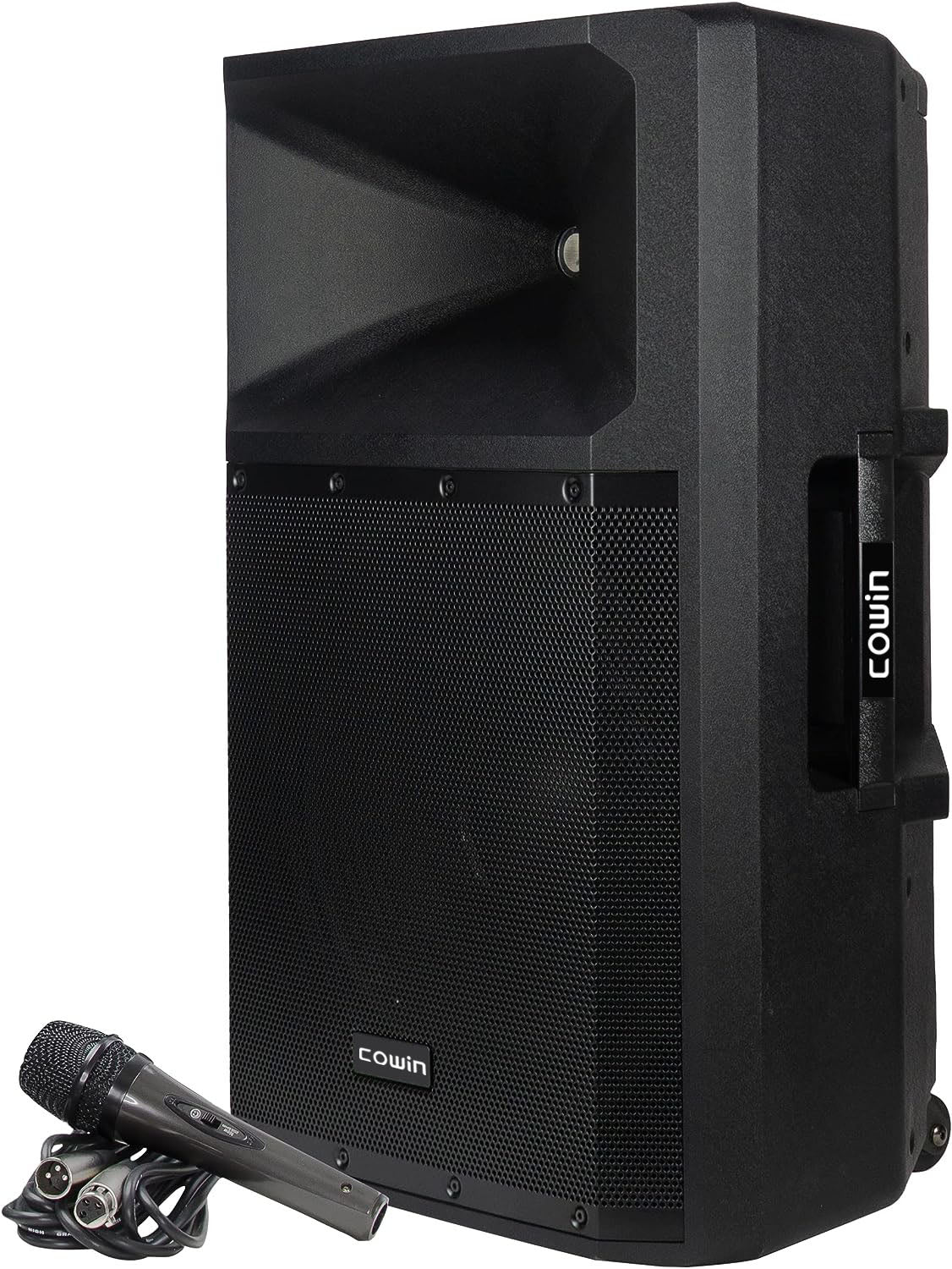 COWIN GSP-2200 Pro Audio Indoor Outdoor Ultra Powerful DJ Bluetooth 2200W Watts Peak, 15" Inch Woofer, Rollable Trolley PA Speaker with Built in Media Player Mixer FM Radio Tuner, USB, SD Card