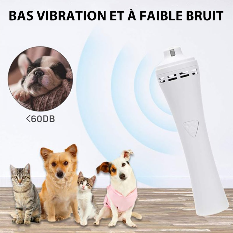 MEIDONG Coupe-Ongles pour Animal Domestique, Plus Puissant et Silencieux à Faible Vibration pour Chien, Coupe-Ongles électrique