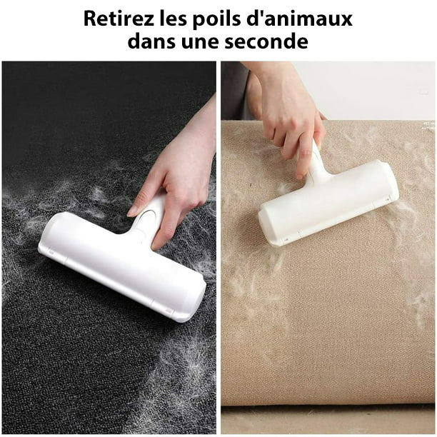 MEIDONG Brosse Anti Poils Animaux,Chat Chien Brosse,Rouleaux réutilisables en poils d’animaux(vêtements,canapé,Voiture,lit)